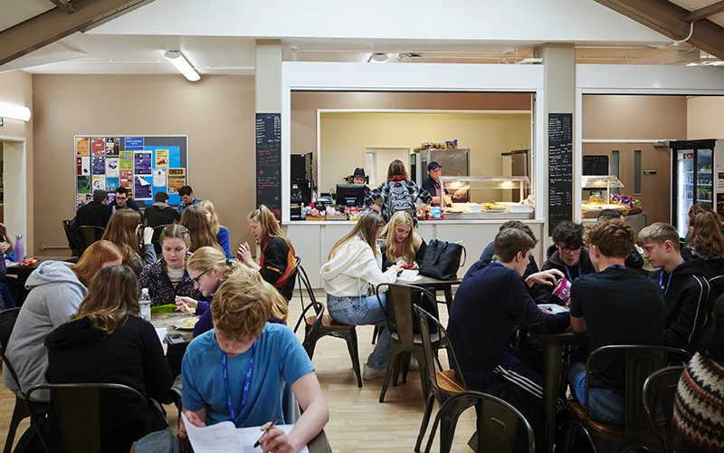 The Bridges Café at Welsh Bridge campus